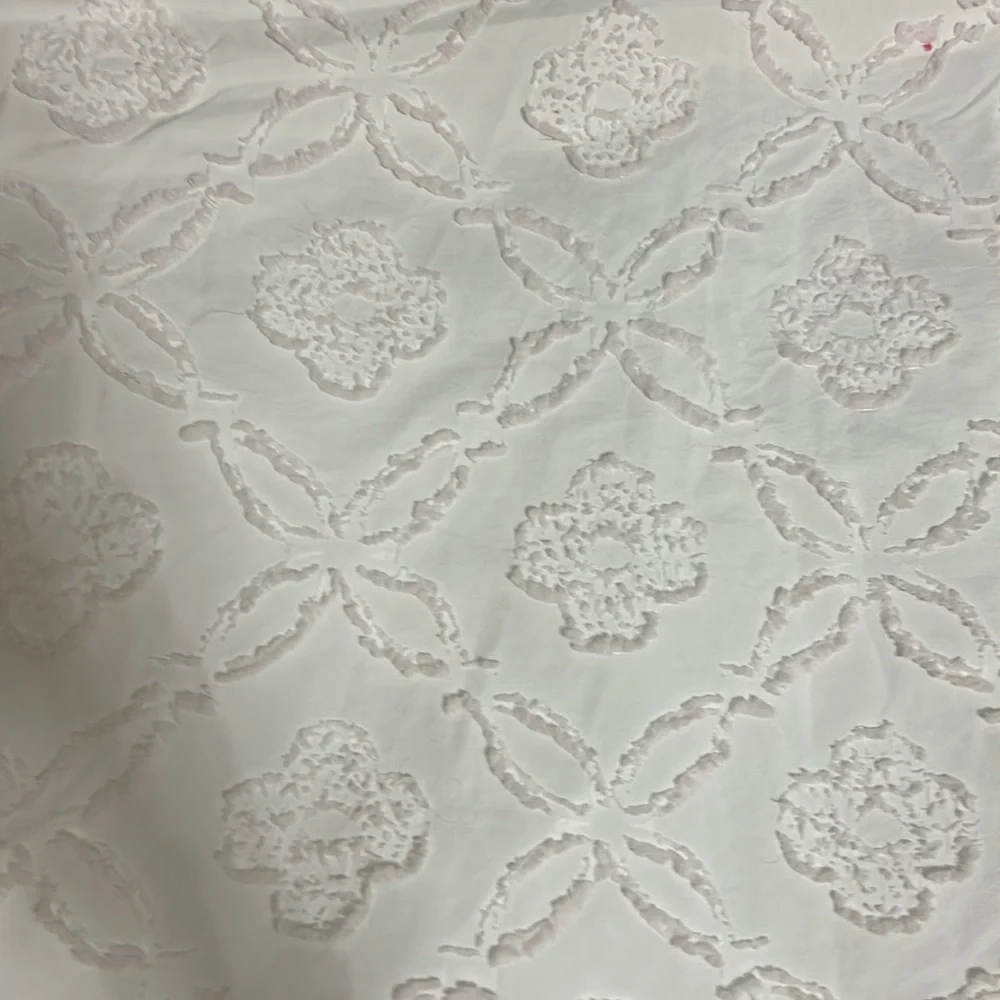 white twin XL textured comforter